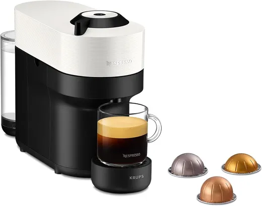 ماكينة قهوة Nespresso Vertuo Pop – أبيض