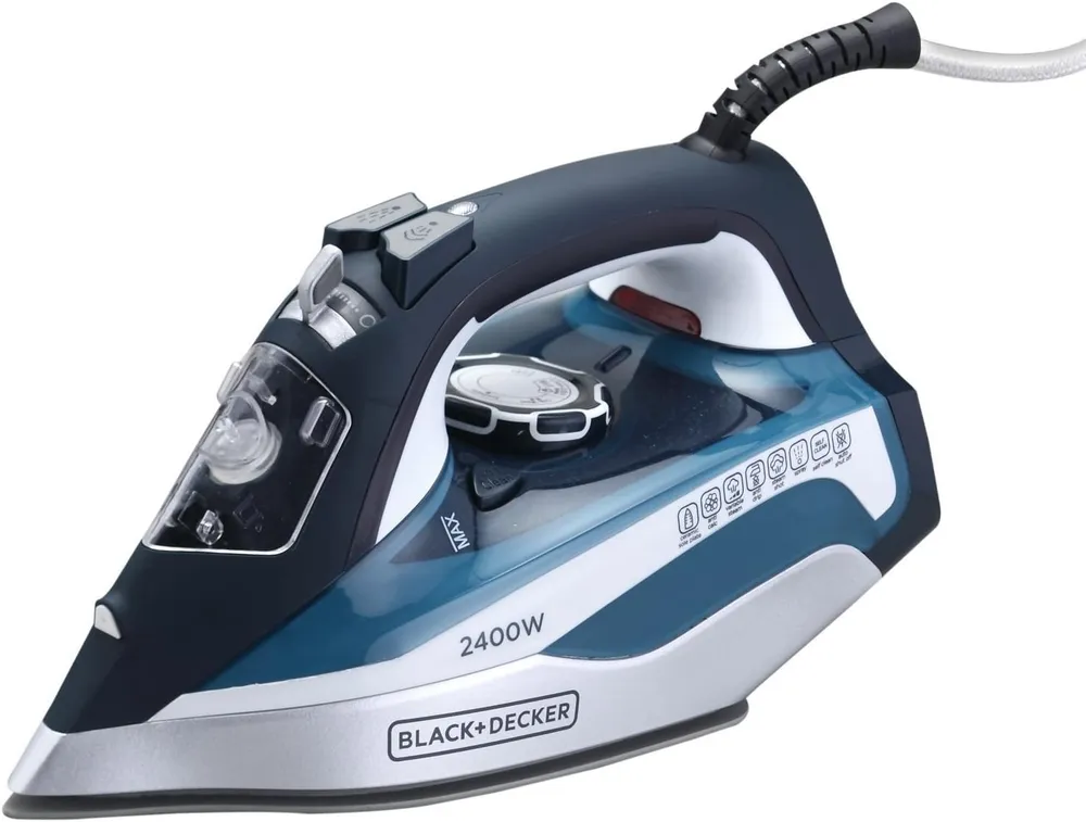 مكواة بخار BLACK+DECKER بقوة 2400 واط